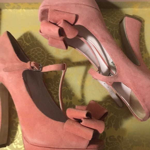 Miu Miu Camoscio Camelia 36 1/2 - Picture 3 of 8